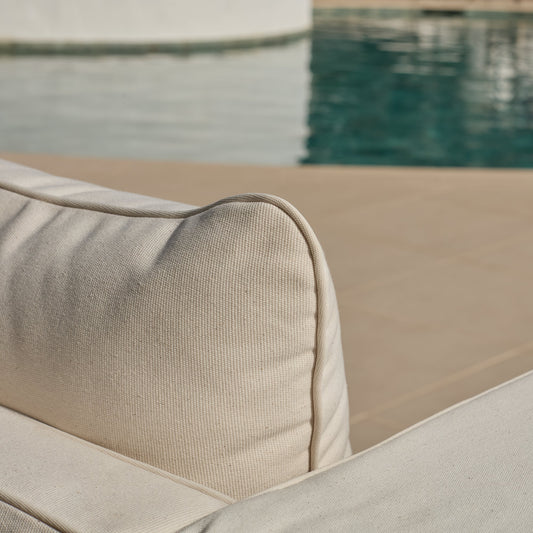 Akira 3 Seater Sofa Cushion Covers - Linen