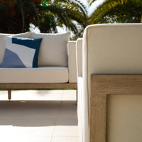 Akira 5 Seater Wooden Garden Set with Coffee and 2 Akira Side Tables