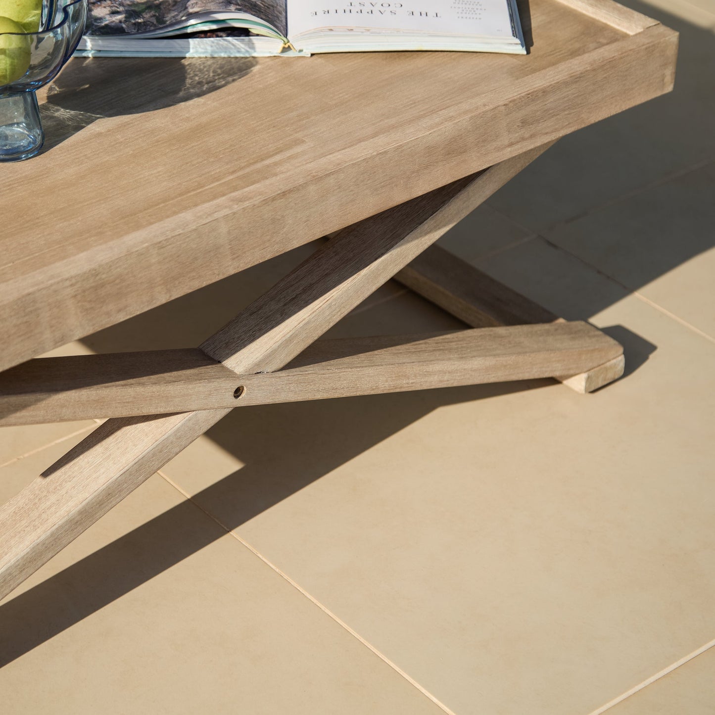 Akira 5 Seater Wooden Garden Set with Coffee and 2 Akira Side Tables