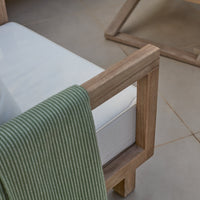 Akira 5 Seater Wooden Garden Set with Side Table and Coffee Table