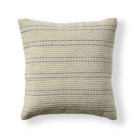 Elberton Horizon Blue Striped Cotton Cushion Cover - 45x45cm