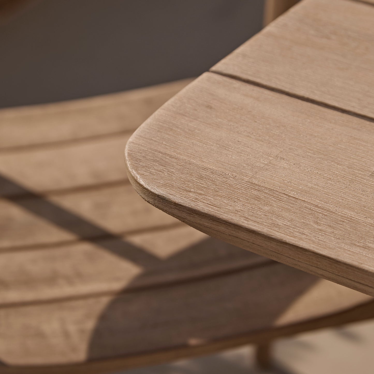 Elowen 6 Seater Wooden Garden Dining Table - Light Brushed Acacia