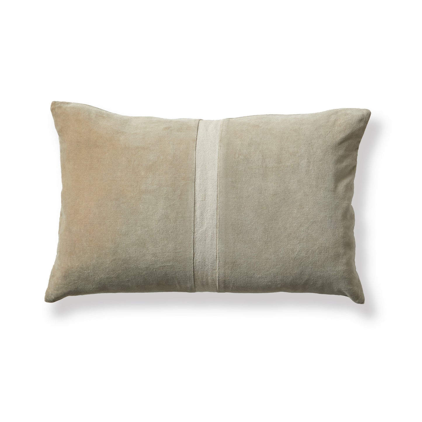 Holbeck Clay Stripe Mixed Fabric Cushion Cover - 35x55cm