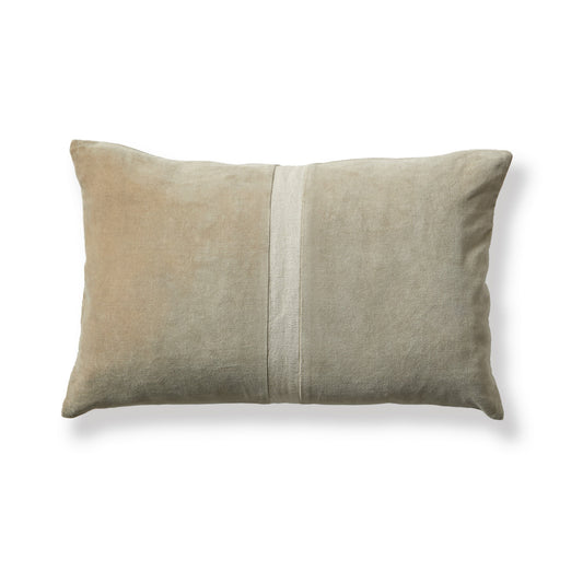 Holbeck Clay Stripe Mixed Fabric Cushion Cover - 35x55cm