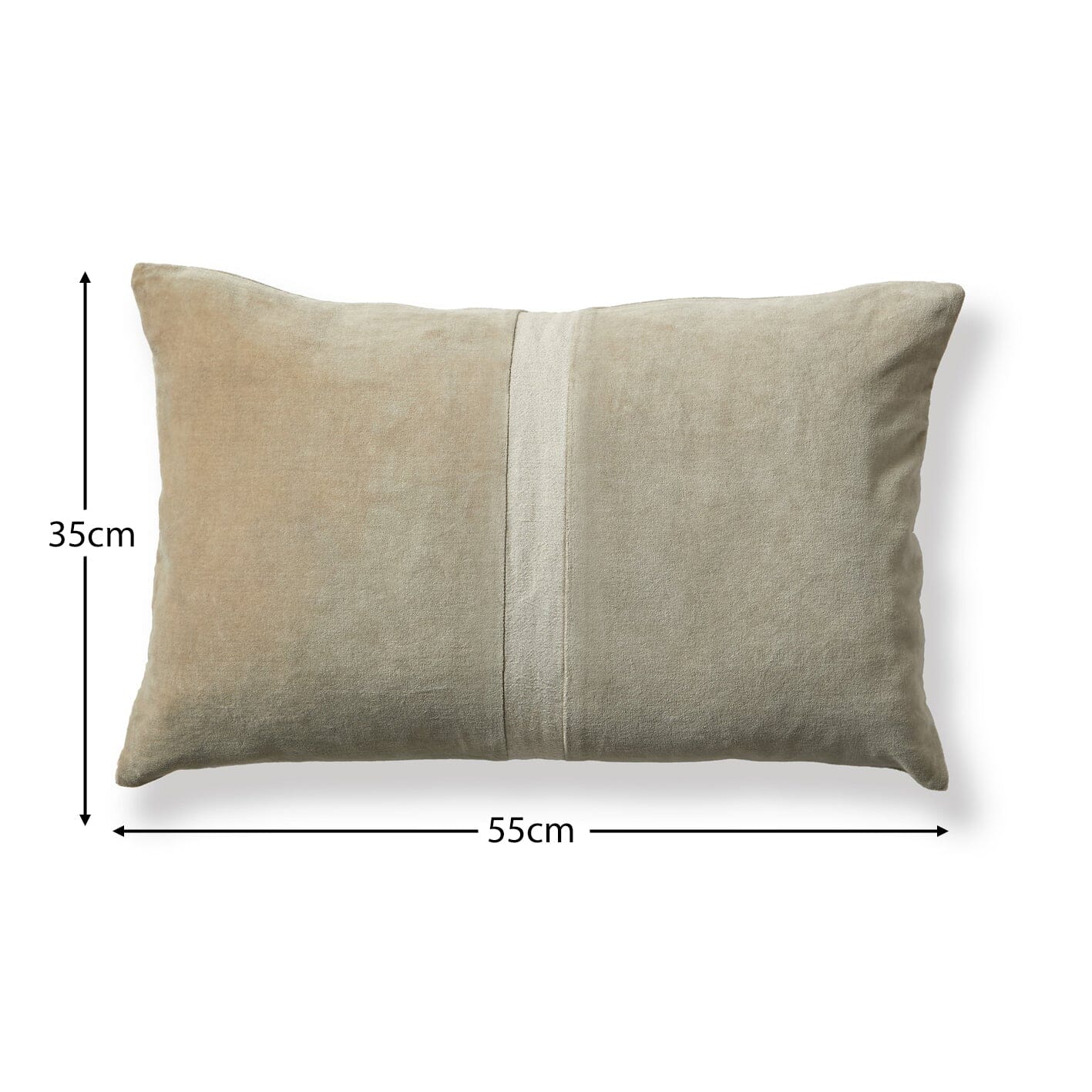 Holbeck Clay Stripe Mixed Fabric Cushion Cover - 35x55cm