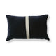 Holbeck Ink Stripe Mixed Fabric Cushion Cover - 35x55cm