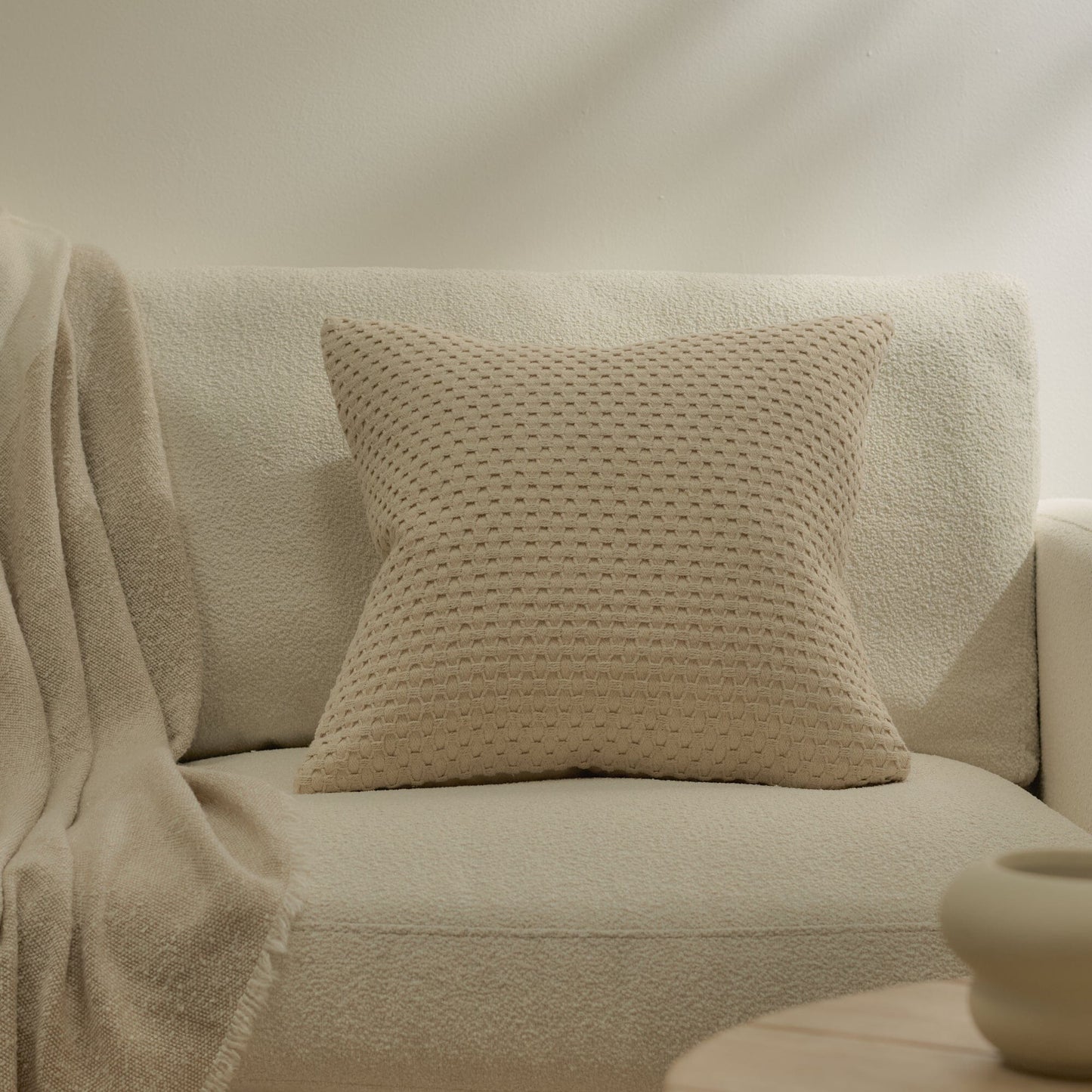 Halford Natural Cotton Cushion Cover - 45x45cm
