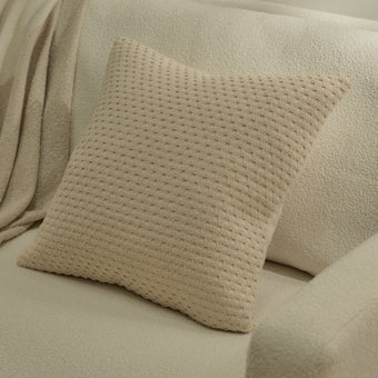 compare product Halford Natural Cotton Cushion Cover - 45x45cm