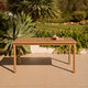 Harlyn 4 Seater Wooden Garden Dining Table - White Acacia