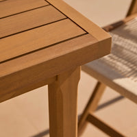 Harlyn 8 Seater Wooden Garden Dining Table - White Acacia