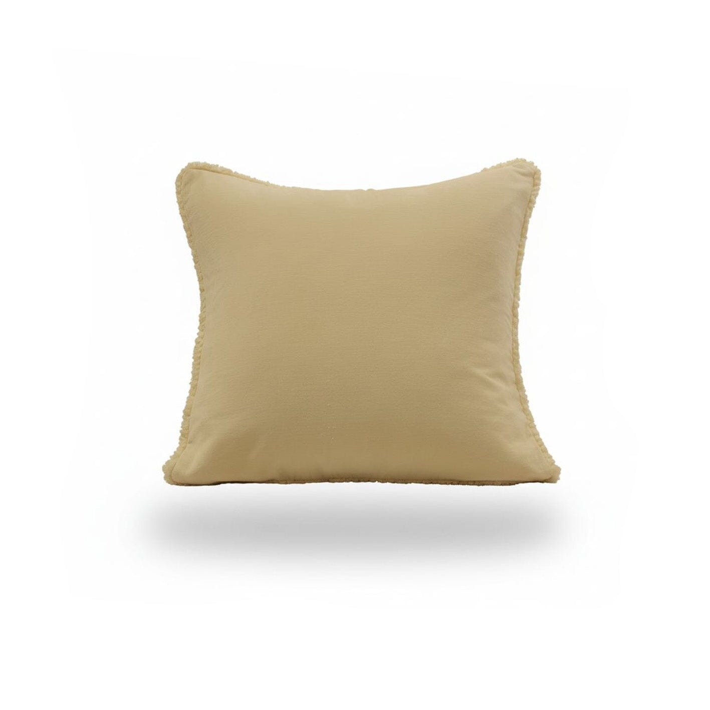 Hayes Clay Fringed Velvet Cushion Cover - 45x45cm