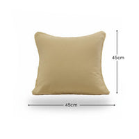 Hayes Clay Fringed Velvet Cushion Cover - 45x45cm