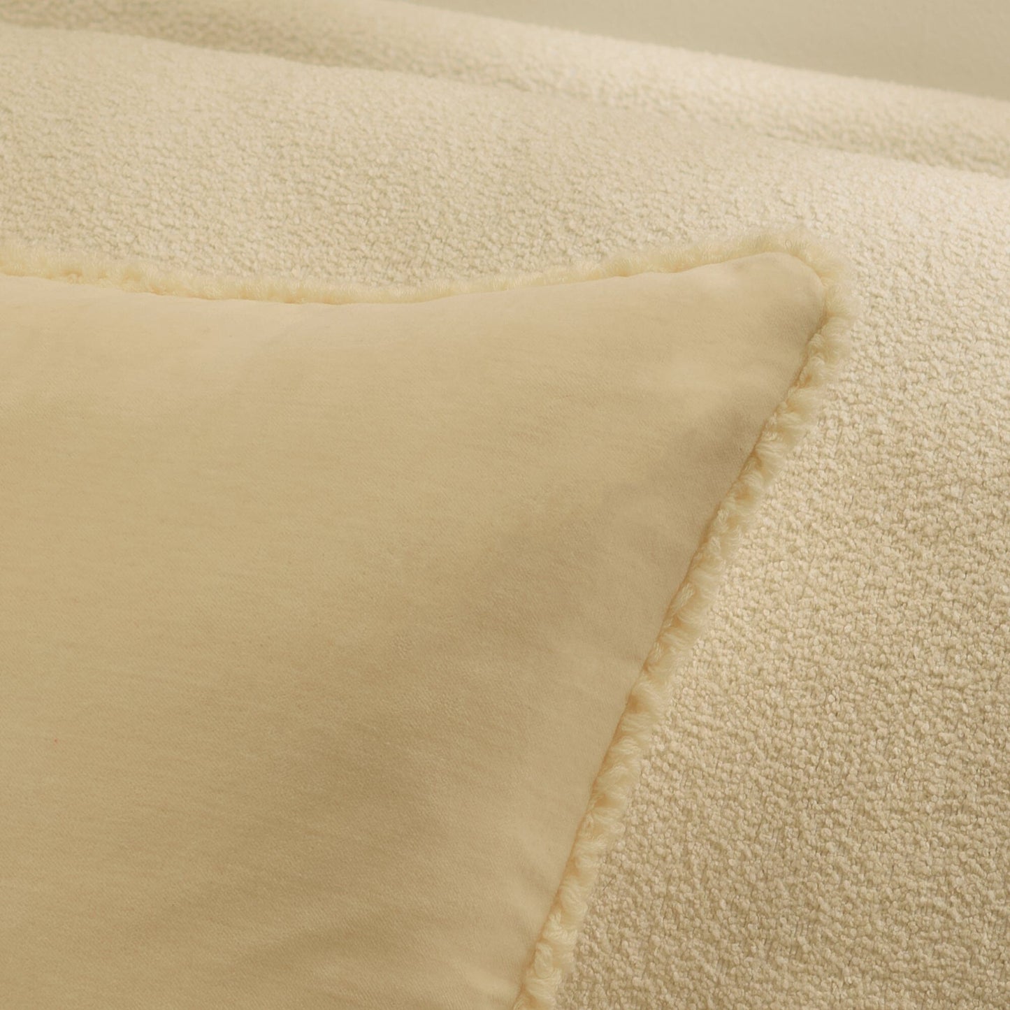 Hayes Clay Fringed Velvet Cushion Cover - 45x45cm