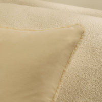 Hayes Clay Fringed Velvet Cushion Cover - 45x45cm