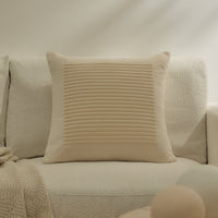 Hayes Clay Stripe Velvet Cushion Cover - 45x45cm