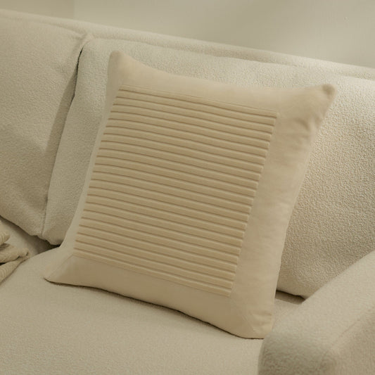 Hayes Clay Stripe Velvet Cushion Cover - 45x45cm