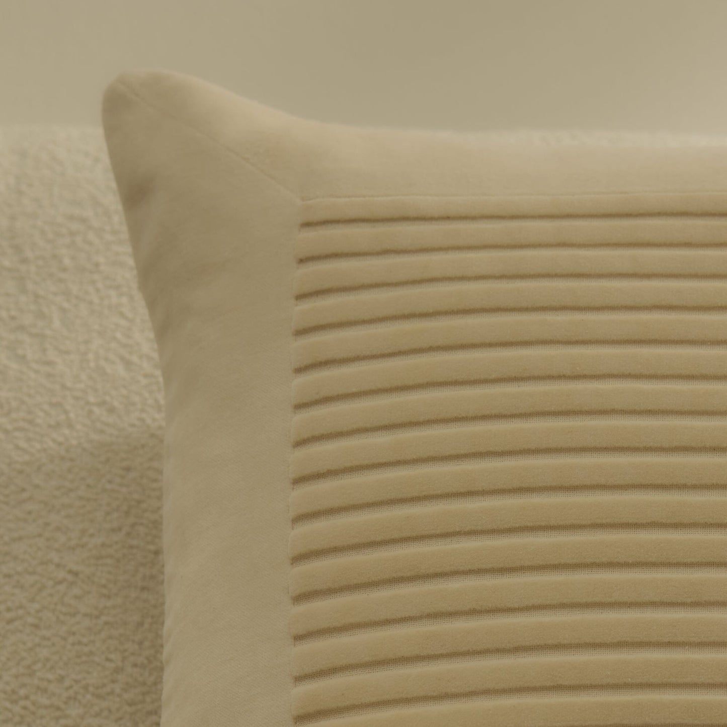 Hayes Clay Stripe Velvet Cushion Cover - 45x45cm