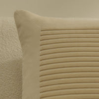 Hayes Clay Stripe Velvet Cushion Cover - 45x45cm