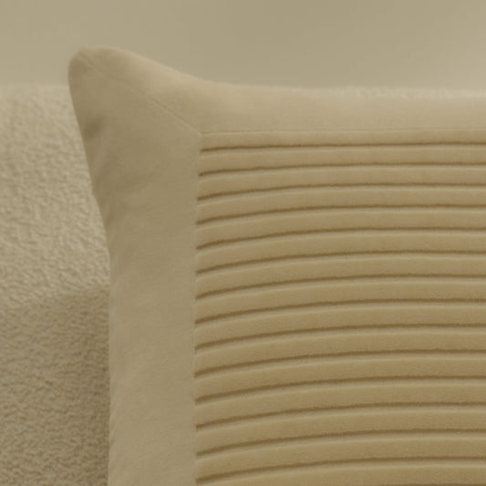 Hayes Clay Stripe Velvet Cushion Cover - 45x45cm