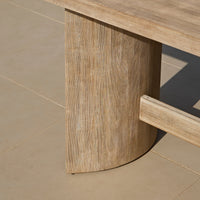 Imani 8 Seater Wooden Garden Dining Table - Light Brush Acacia