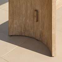 Imani 8 Seater Wooden Garden Dining Table - Light Brush Acacia