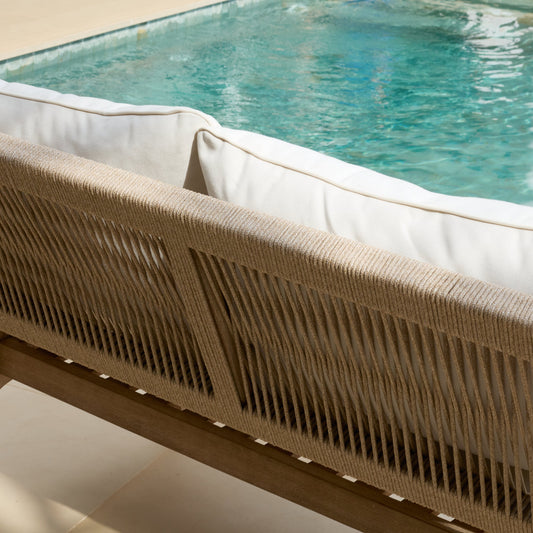 Mali Wooden Garden Sofa Set with Coffee Table & 2 Mali Chairs