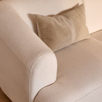 Holbeck Clay Stripe Mixed Fabric Cushion Cover - 35x55cm