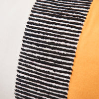 Selu Amber Yellow Striped Cushion Cover - 35x55cm