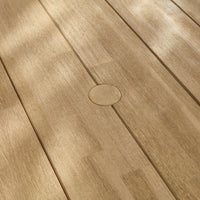 Willow Round Wooden Garden Table - Brushed Light Acacia