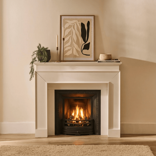 Outlet - Ember 110cm Fireplace Surround - Snow White