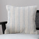 Elberton Horizon Blue Striped Cotton Cushion Cover - 45x45cm