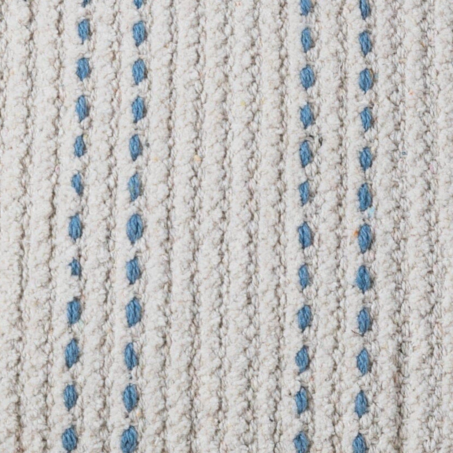 Elberton Horizon Blue Striped Cotton Cushion Cover - 45x45cm