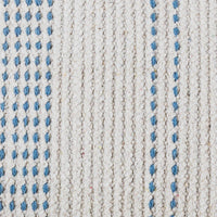Elberton Horizon Blue Striped Cotton Cushion Cover - 55x35cm
