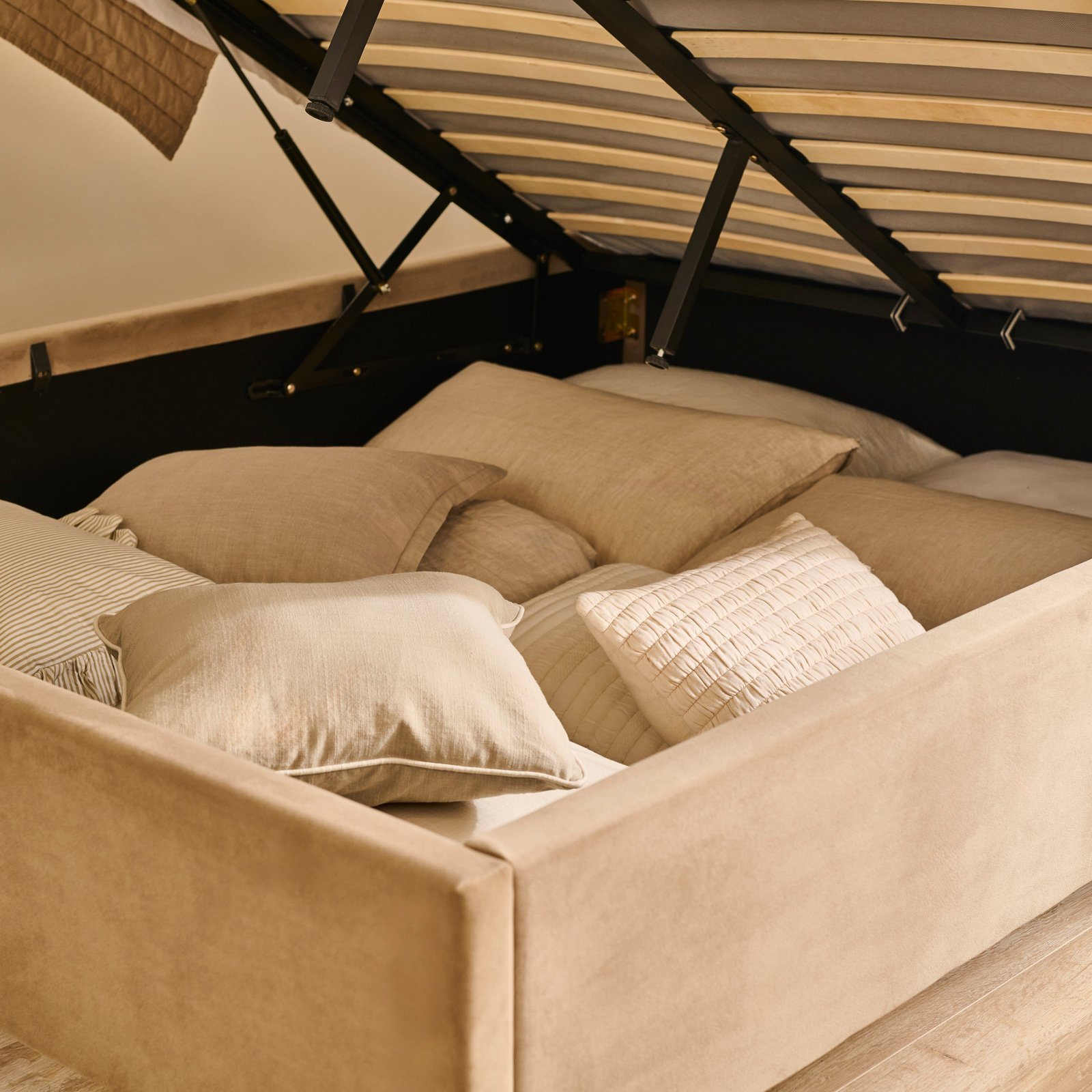 Robyn Double Ottoman Bed - Driftwood - Image 2