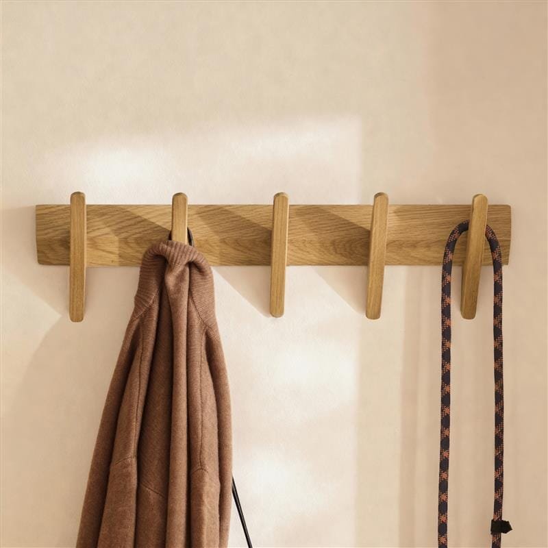 Roe Small Pale Oak Coat Rack - Image 4