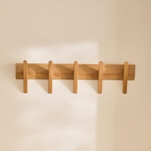 Roe Small Pale Oak Coat Rack