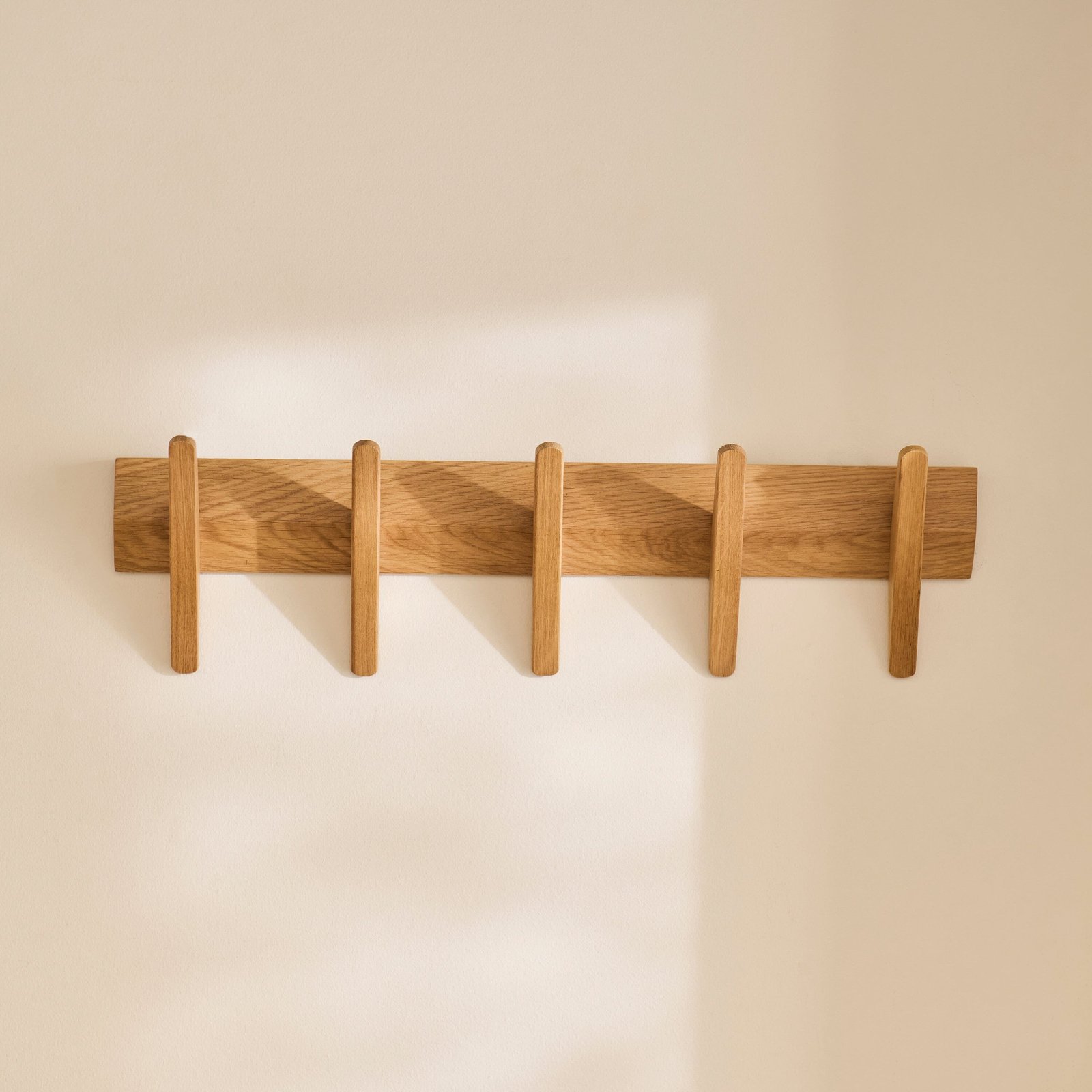 Roe Small Pale Oak Coat Rack
