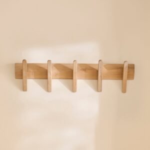 Roe Small Whitewash Oak Coat Rack