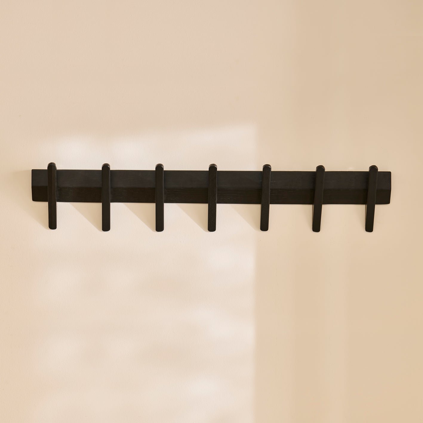 Roe Large Black Oak Coat Rack - Image 4