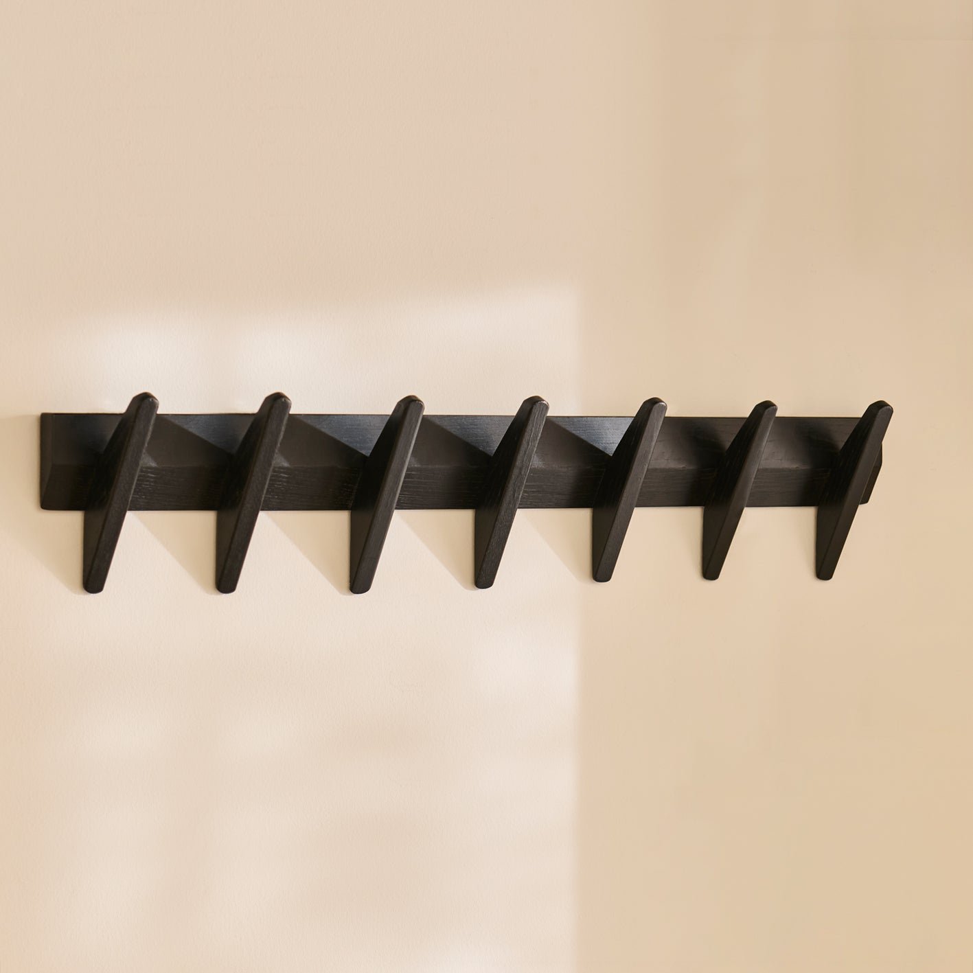 Roe Large Black Oak Coat Rack - Image 3