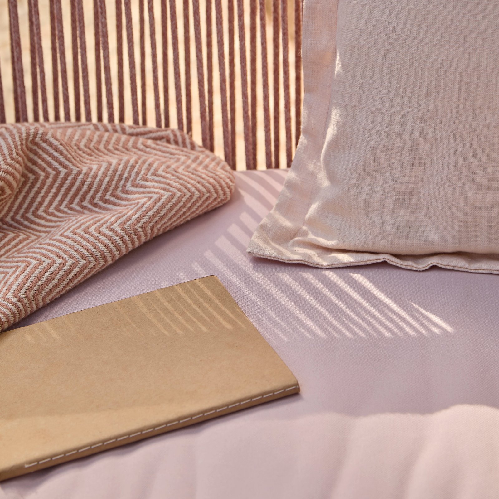 Shiro Wooden Garden Bench - Pink - Image 8