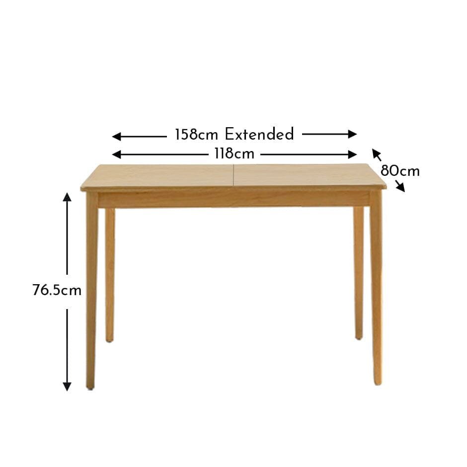 Paul Pale Oak Extending Dining Table - Image 9